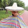 Large Size Straw Hats Mexican Style Men Women Summer Hats New Outdoor Sun Hat  for Halloween Party
