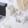 Multi-functional Storage Box Retractable Desktop Stationery Book Pen Holder Stand Cosmetics Makeup Tools Organizer