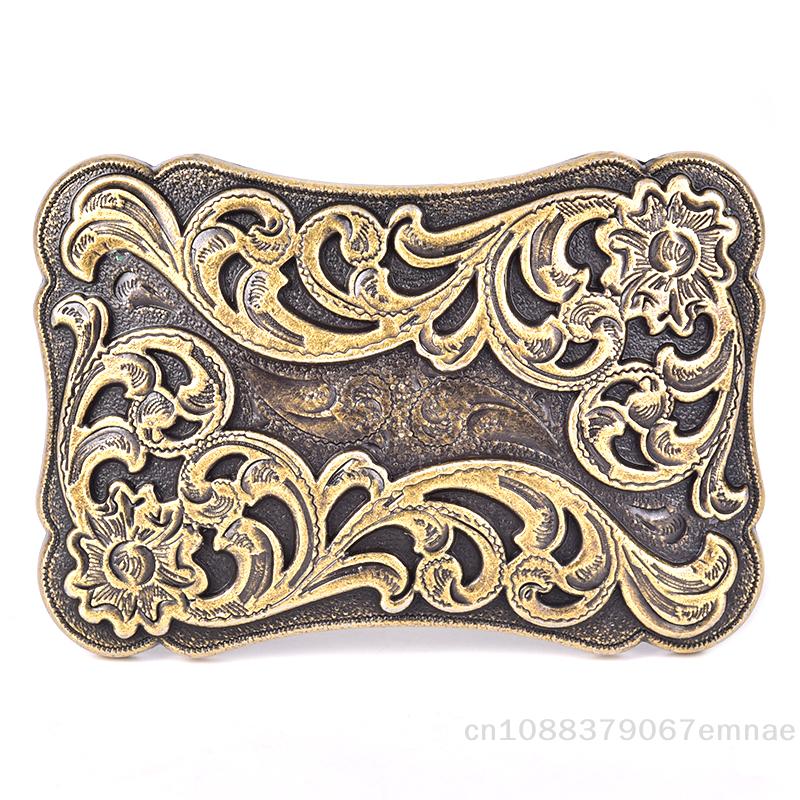 [ZYAS]Retro Quadratische Herren Gürtelschnalle Cowboy Westlich Große Metalllegierung Schnallen Neu