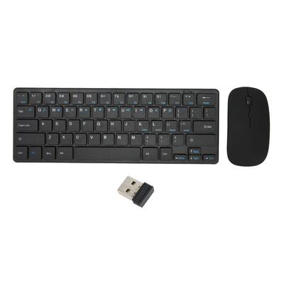 2.4G Kablosuz Klavye Fare Kombinasyonu Ergonomik 64 Tuşlu Klavye 3 DPI Ayarlanabilir USB Fare Masaüstü PC Tabletler İçin