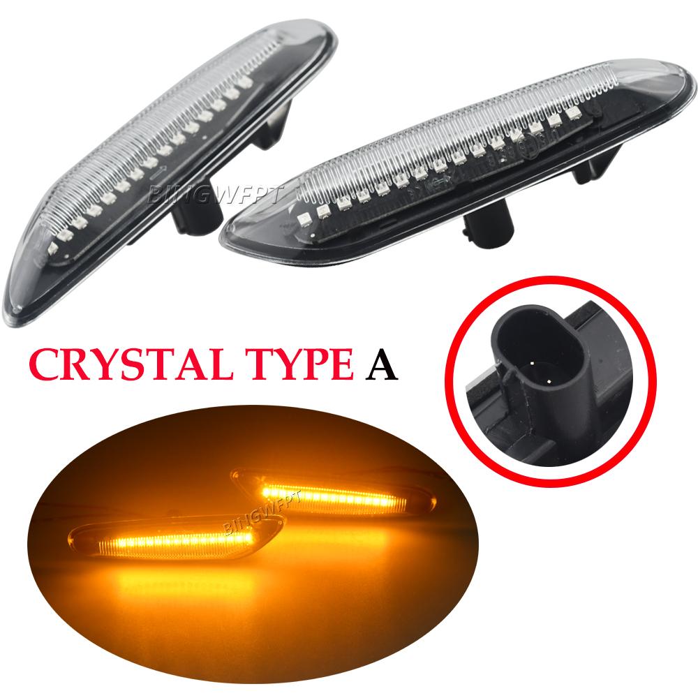 Car Led Dynamic Side Marker Turn Signal Light Indicator Blinker Lamp Signal Lamp For BMW E90 E91 E92 E93 E60 E87 E82 E46