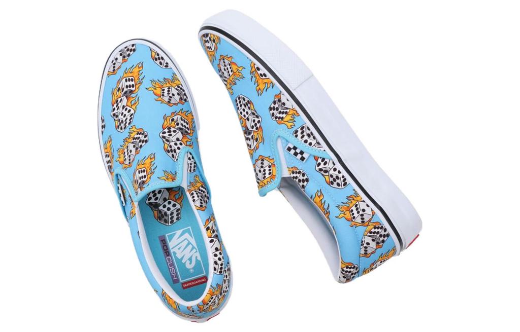 Slip-On Skate Vans 'Blue Flame Dice' VN0A5FCABM6