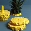 3D Pineapple Decorative Coasters Set Creative 3D Pineapple Design Coasters Protect Table