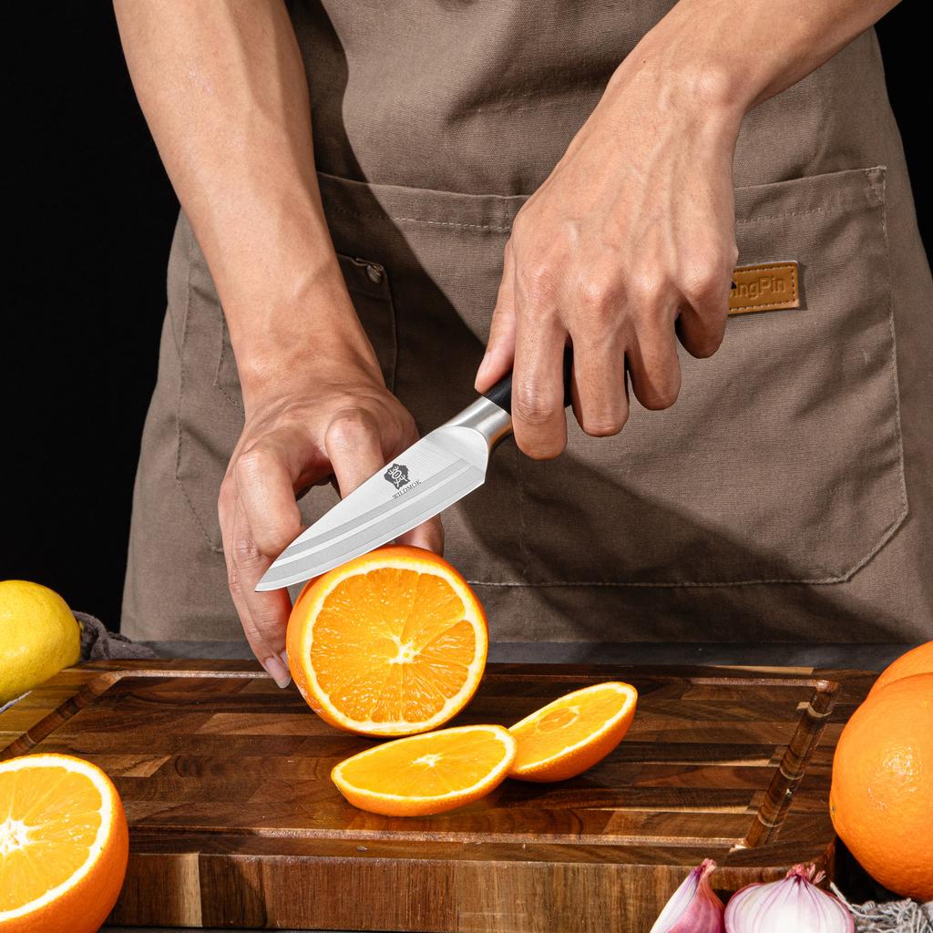 WILDMOK Professional 5 Piece Chef Knife Set with Wood Handle High Quality Stainless Steel Kitchen Knife Set Sharp Knife Set