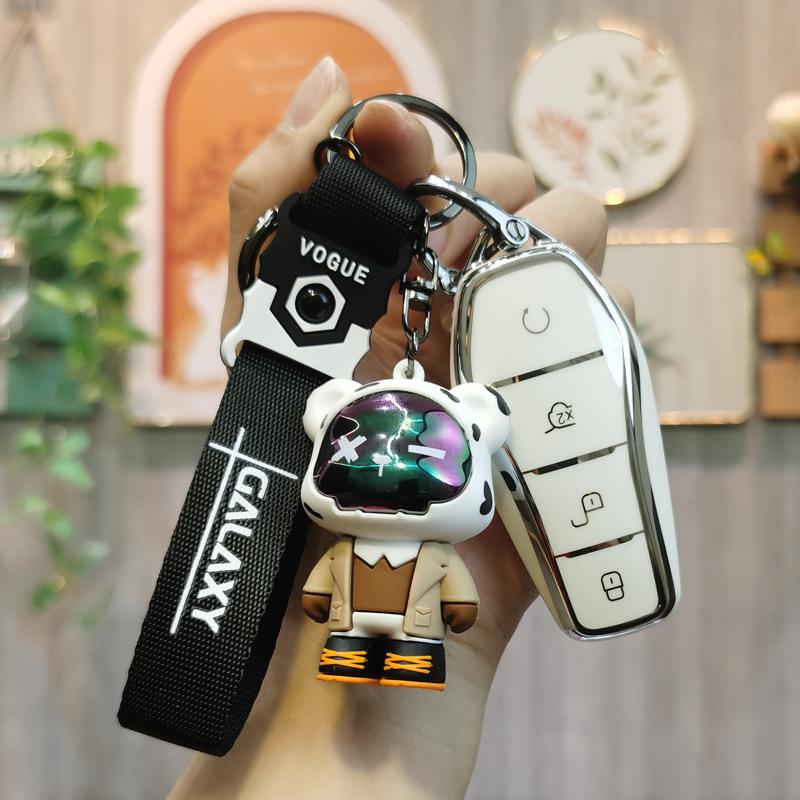 Car Key Cover for BYD Models: Qin Plus, DMI, Dolphin, Song Plus/Pro, Han EV, Tang, Yuan - Unisex