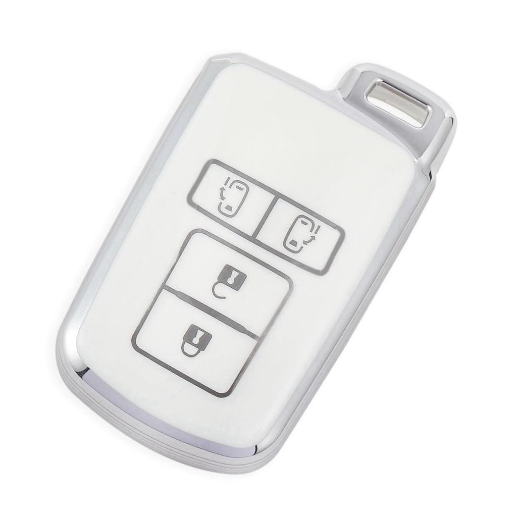 Pouzdro na klíč Noah 80 Voxy 80 Series Kompatibilní s Toyota Vellfire 30 Sienta Kryt na klíč Kočka [ZANEKO] Série, Esquire, Alphard, Série, (Stříbrná bílá)