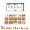 415Pcs M2 M3 M4 M5 M6 Threaded Inserts for Plastic Heat Set Insert Brass Insert Assortment Kit for 3D Printing Injection Molding Press Thread Nuts