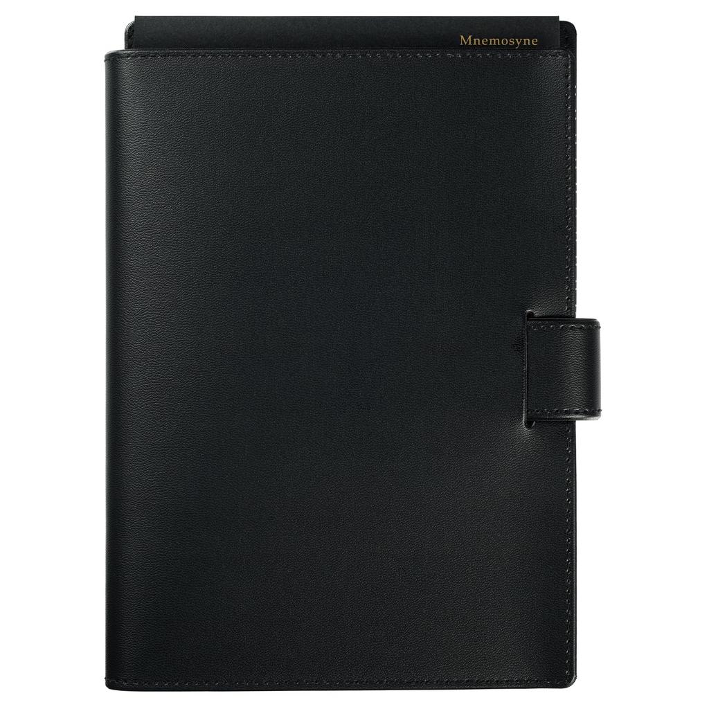 Maruman Mnemosyne A5 Notebook Pad, Made In Japan, Black, with Cover and Underlay (MNP-05)