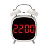 Liten digital vekkerklokke med LED-display Stor skjerm Snoozefunksjon Justerbar Batteridrevet Skrivebordsklokke
