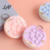 Game Machine Fidget Toy Push Bubble Console Keychain Stress Relief Mini Popping Purse Charm Backpack Bag Party Favors