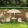 Garden Set for Children Ages 2-5 with Round Table, 2 Folding Chairs and an Umbrella, Green