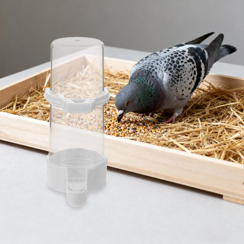 5Pcs Automatic Bird Water Feeder 180Ml Sturdy Base Transparent Water Level Display No Spill Design for Small Birds Parrot Cage