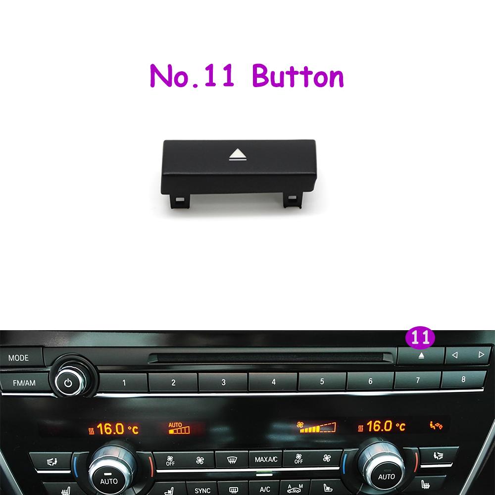 1 Stück F10 F11 F06 F12 F13 F07 F01 F02 F04 Auto Mittelkonsole CD Digital MODE FM/AM Knopf Abdeckung Zierleiste Für BMW 5er 6er 7er 5GT Serie