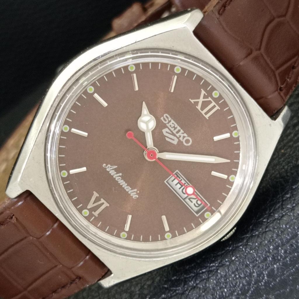 

ВИНТАЖНЫЕ МУЖСКИЕ ЧАСЫ SEIKO 5 AUTOMATIC 6309A ЯПОНИЯ С КОРИЧНЕВЫМ ЦИФЕРБЛАТОМ a500813-5 R154-a500813