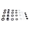 4 Sets 3500 LB Boat Trailer Axle Bearing Kits L68149 Grease Seals Spindle Nuts 1.98in Dust Covers Rubber Plugs Cotter
