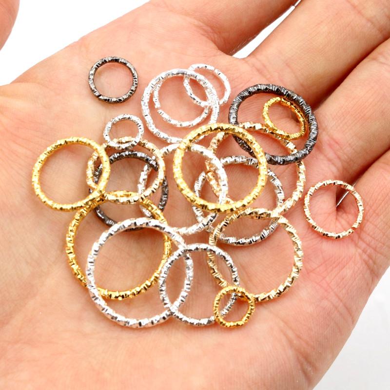 50-100 Stück/Los 8 10 15 18 20mm 5 Farben Biegeringe Runde Gedrehte Sprengringe Verbindungsstücke Für DIY Schmuckzubehör Herstellungsmaterialien
