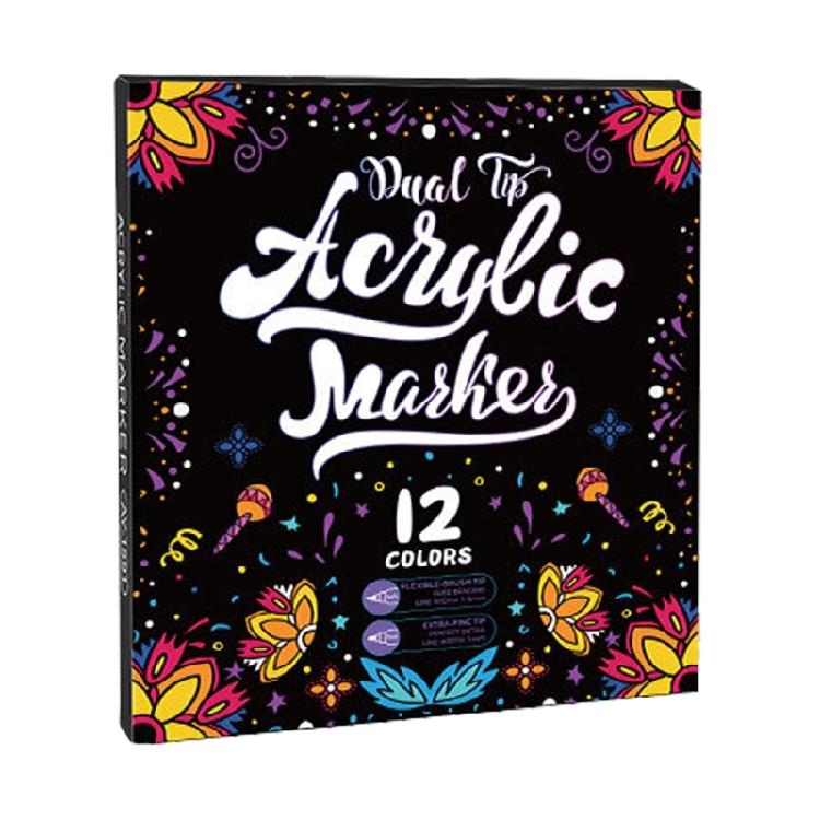 

Professional Classroom Art Markers Set Creative Acrylic Markers Smudges Proof Ink with Carry Case For Artists Educators