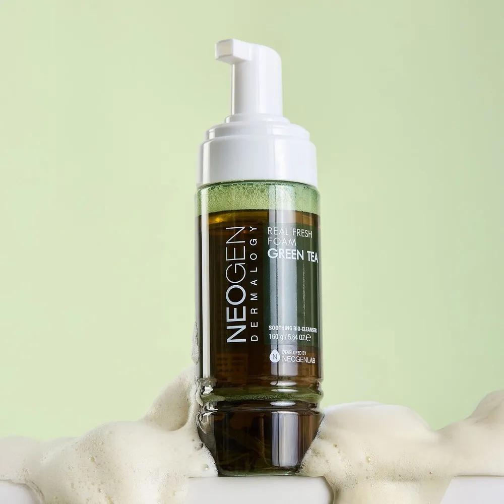 [Real Green Tea Leaves/Green Tea Water 60%] Real Fresh Foam Green Tea 160g