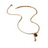 Women's 18K Gold Plated Titanium Stainless Steel Virgin Mary Cross Necklace - Waterproof Casual European and American Style.