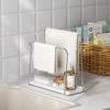 Stainless Steel Drain Rack Kitchen Dishwashing Liquid Sponge Countertop Rack Punch-free Rag Rack Faucet Sink Drying