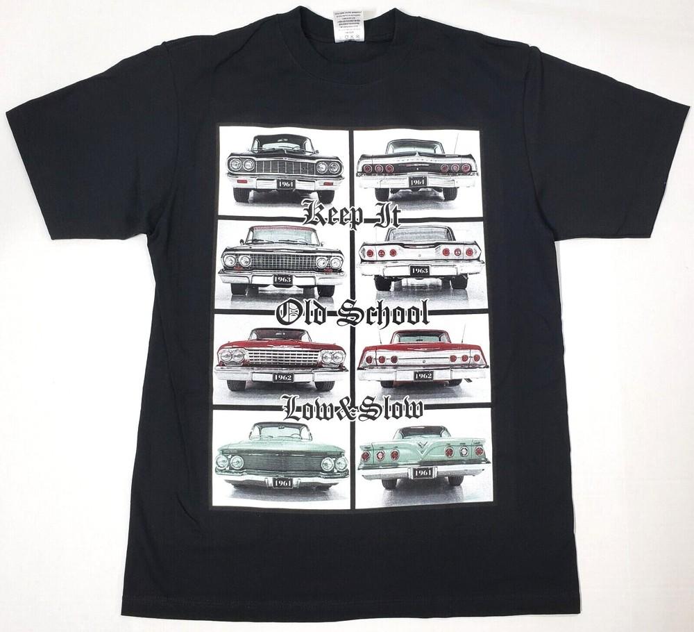 Футболка LOWRIDER Low Rider Старая Школа Автомобили Низкие и Медленные Мужская Футболка Черная Новая Унисекс Футболка S