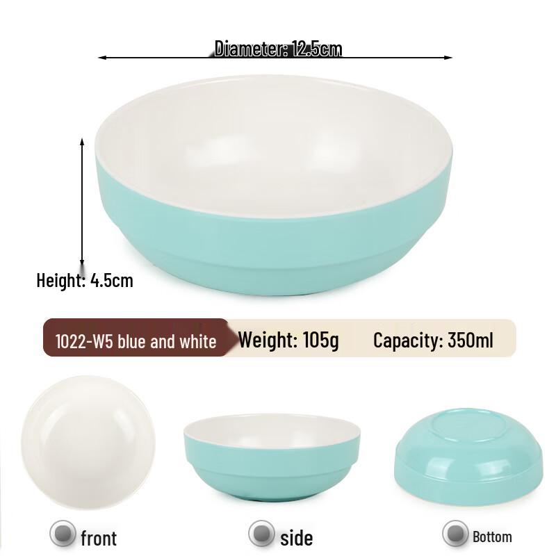 Melamine Small Rice Bowls (10-Pack)