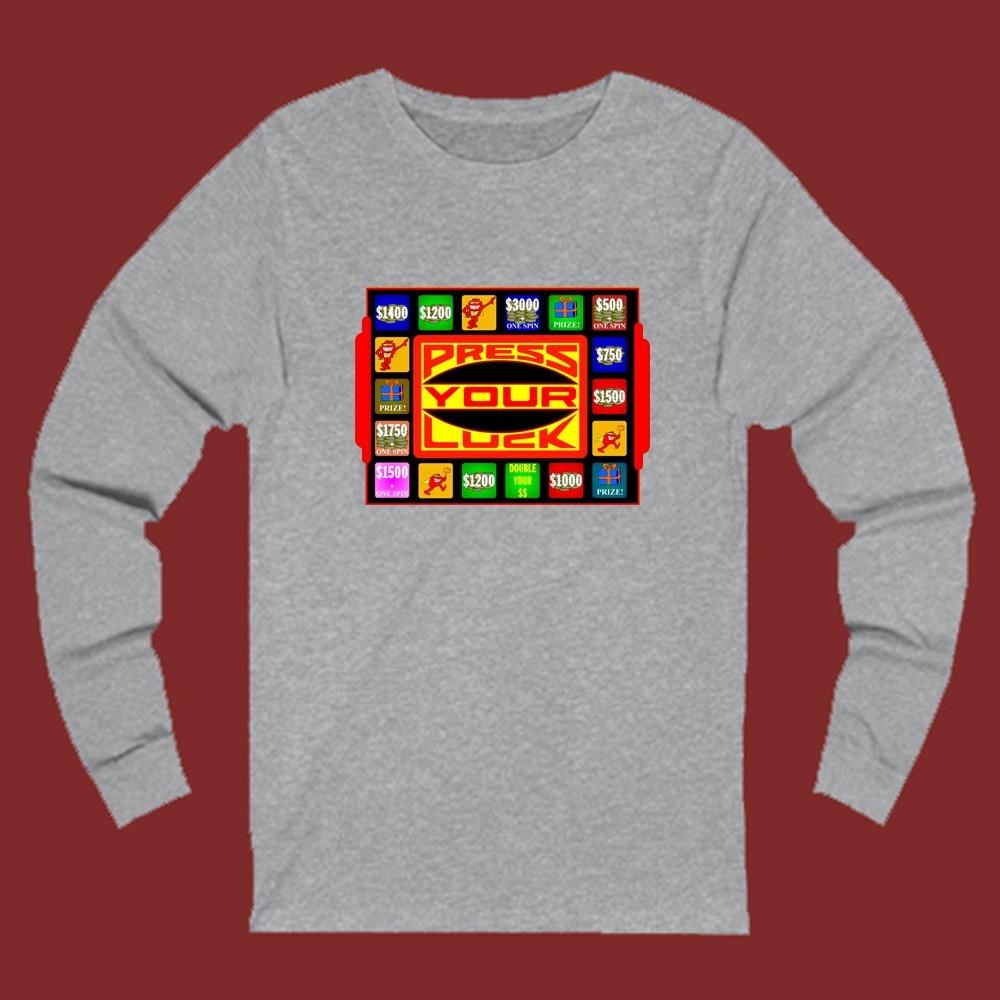 Press Your Luck Game Show Grey Size S-2XL XXXXL