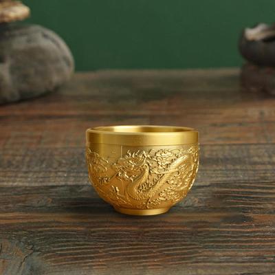 Pirinç Feng Shui Kase Çay Fincanı Yemek Takımı Halk Süslemeleri Heykelcik Bereket Boynuzu Yaşam İçin İçki Bardağı