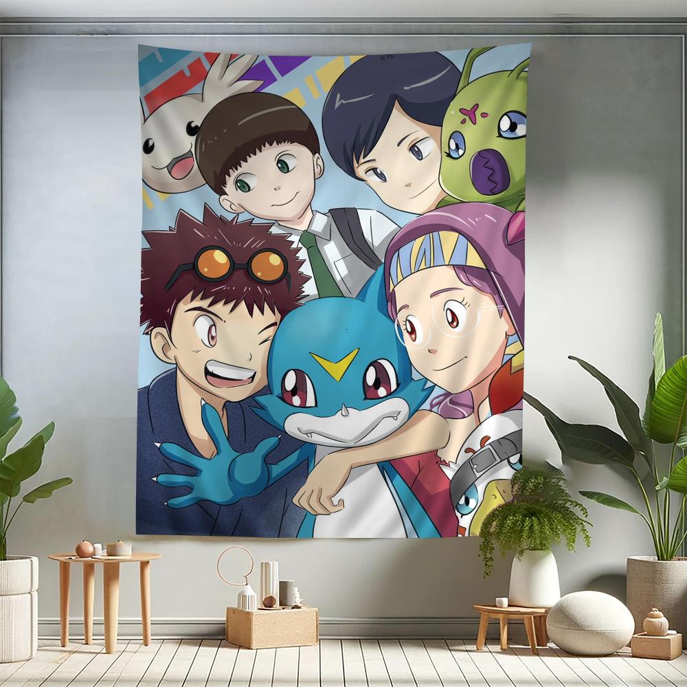 Digimon cartoon  Colorful Tapestry Wall Hanging Bohemian Wall Tapestries Mandala Wall Hanging Sheets
