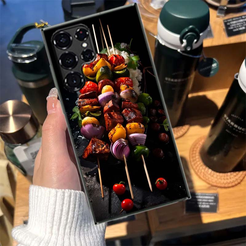 

Barbecue and Grilled Meat BBQ Cases Phone Case for Samsung Galaxy S26 Ultra S25 Edge S24 S23 FE S21 Plus S20 S22 S10 Cover TPU C Samsung S23