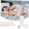 TIDTALEO Portable Baby Powder Puff Bottle, Compact and Portable for Talc Application, Travel and Home Use, Lightweight and Durable, with Soft Puff for