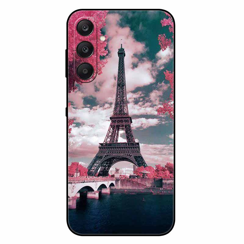 For Samsung A17 5G Case Black Silicone Soft Fashion Animal Back Cover For Samsung Galaxy A17 5G TPU Coque Cute Protective Bumper