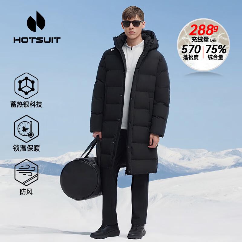 Унисекс удлиненная пуховая куртка HOTSUIT с капюшоном L