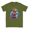 Capybara Gaming Video Game Colorful Capybara Gamer Mens T Shirt  Amazing Tee Shirt Short Sleeve Round Collar TShirts Cotton