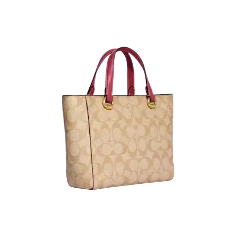 New COACH Alice Coated Canvas With Smooth Leather Accents Handbag, Shoulder Bag, Crossbody Bag Small Women's Monogram Brown CA613-IMP4J