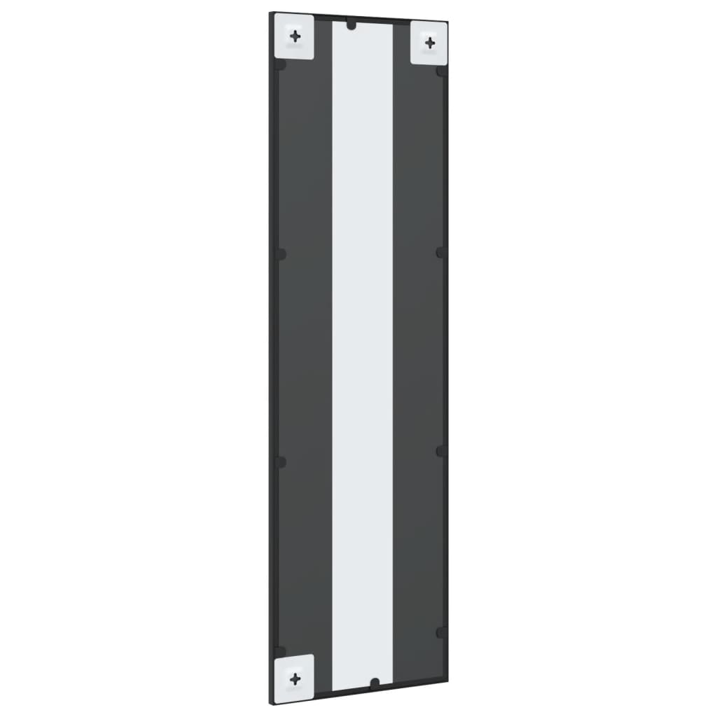 Wall Mirror Black 30x100 cm Rectangular Iron
