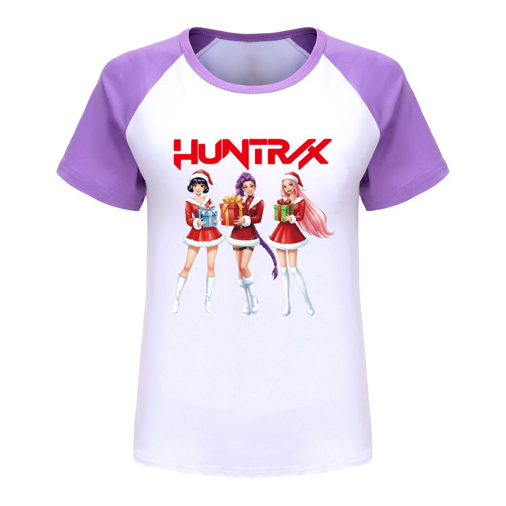 5086 Barn Flickor Jul Nyår Rumi Zoey Mira Tryck Raglan Kortärmad T-shirt