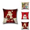 Christmas Cartoon Printed Cushion Cover Ultra Soft For Home Office Sofa Decor Gift