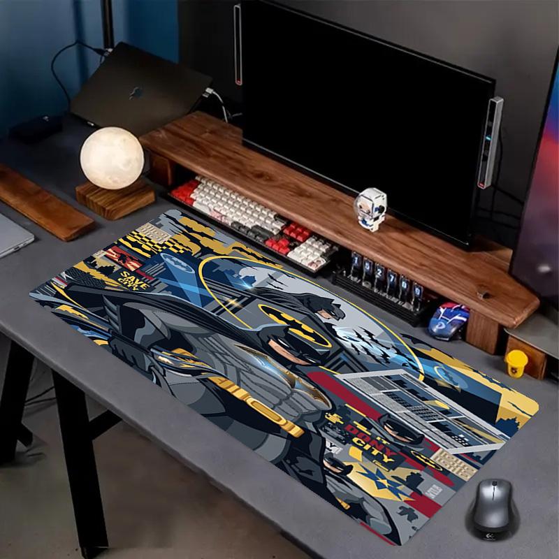 Batman Print Mouse Pad, Anti‑Slip Desktop Keyboard Mat, for PC Laptop Gaming Working Daily Use, Cool Festival Surprise Gift
