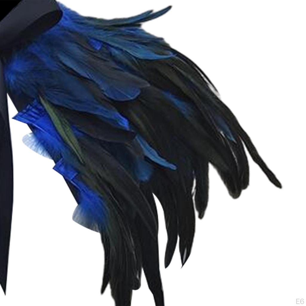 Artificial Feather Cape, Scarf, Halloween Shrug, Multi-layer Accessories, Women, Comfortable