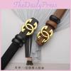 Ladies Leather Belt With Alphabet Alloy Buckle For Business Casual And Fashion Enhancing Style