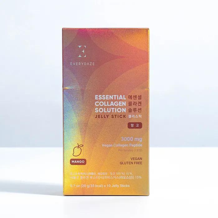 

Vegan Collagen Jelly Stick Mango 20g 10 Sticks 1 Box