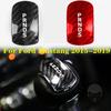 New Black Red Carbon Fiber Car Gear Shift Head Knob Cover Trim For Ford Mustang 2015 2016 2017 2018