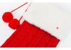 Large Christmas Pom-pom Stockings - Candy Bag & Gift Bag for Home Decoration