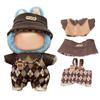 BTtime Plush Clothes, Knit Hat, Sweater, Bag, Doll Replacement Clothes, Lovebu Clothes, Cute Dress-Up DIY Accessories (Brown)
