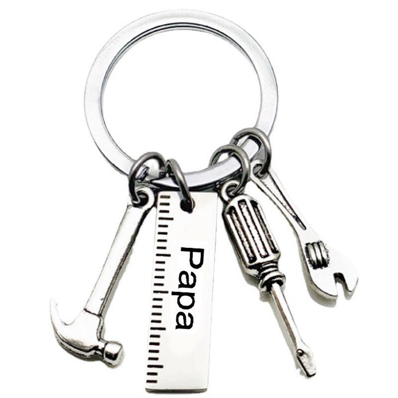 DIY Stainless Steel Keychain: Dad s Hammer & Tools for Father s Day
