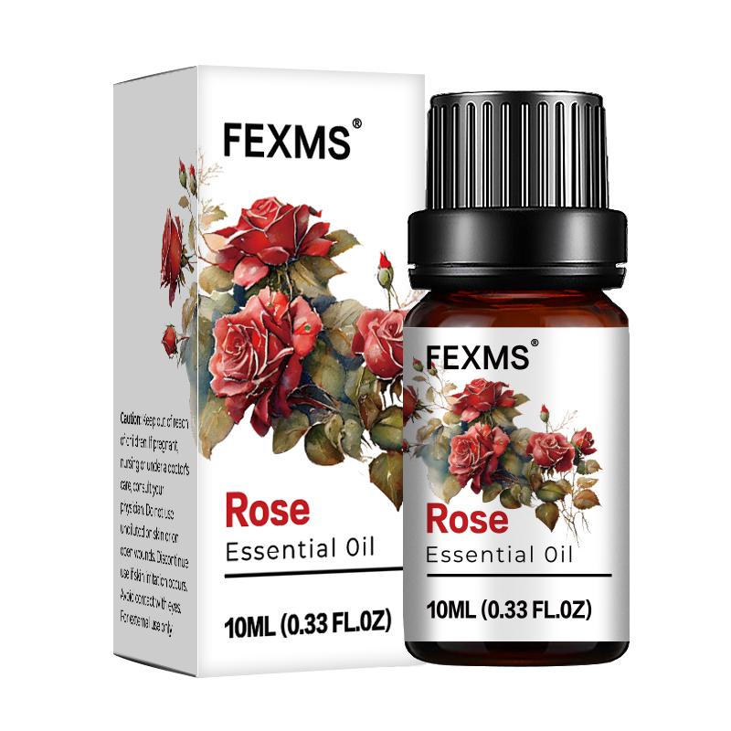 Rose Essential Oil 100% Pure Natural - for Sleep, Relax, Skin Moisturizing Care & Aromatherapy