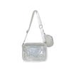 PVC Transparent Clear Bag Women Men Phone Shoulder Crossbody Bags Casual Messenger Bags Stadium Approved for Concerts Festivals