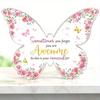 Butterfly Inspirational Gift - Pink Floral Acrylic Plaque for Women's Celebrations