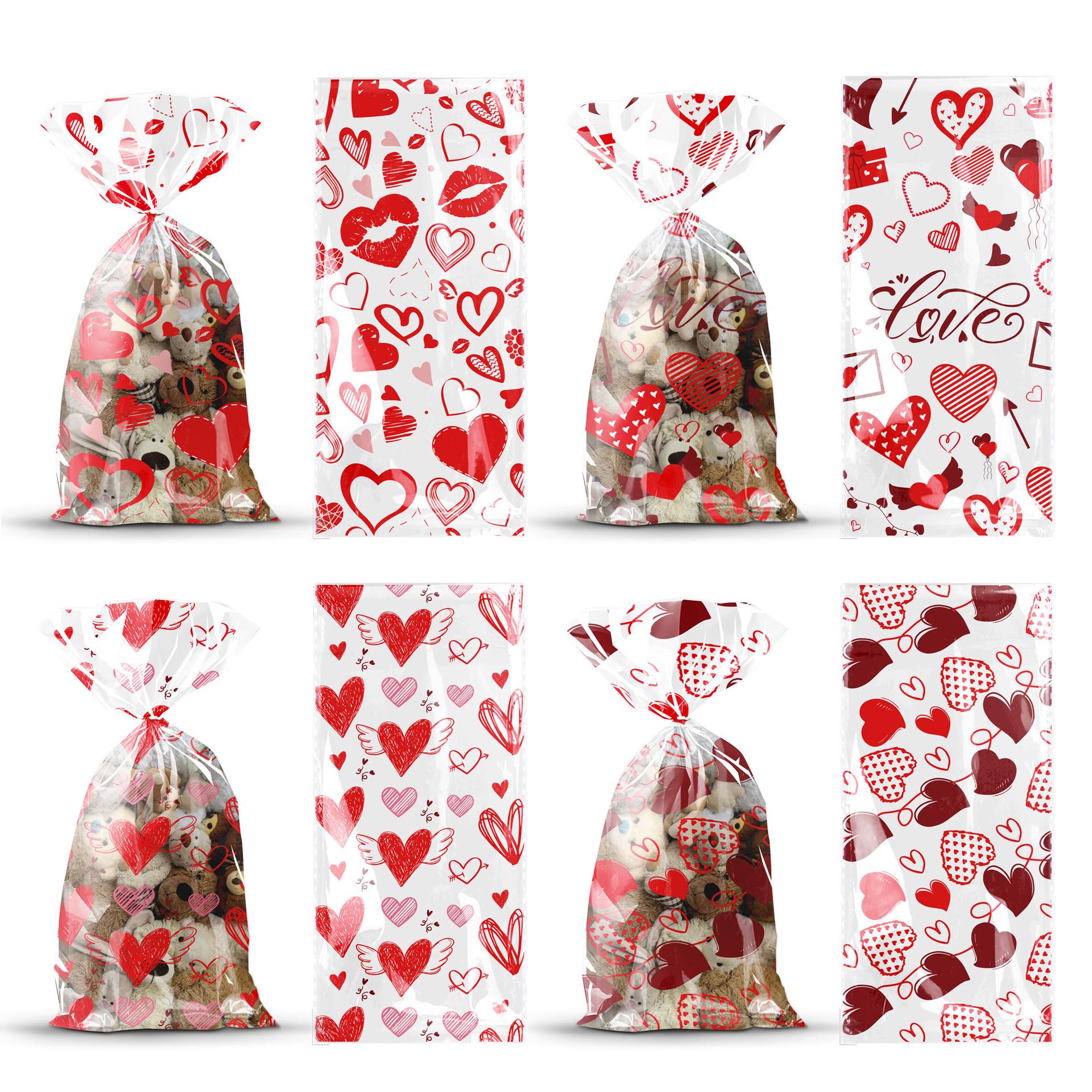 Heart LOVE Valentine s Day Candy Gift Bag for Party Favors